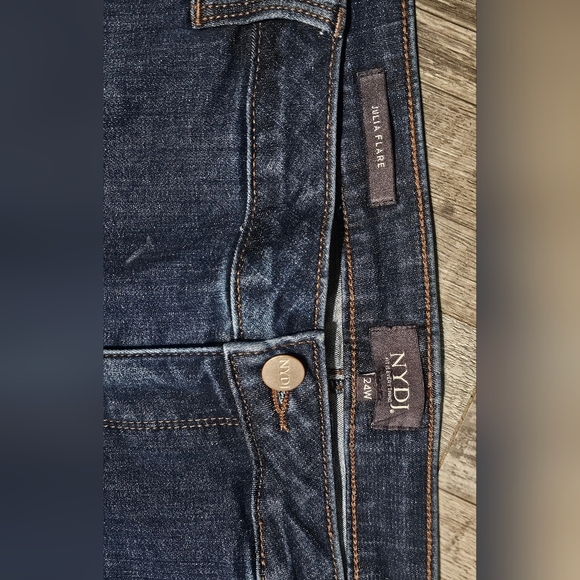 NYDJ Julia Flare Women's Blue Jeans Size 24W - Picture 7 of 8